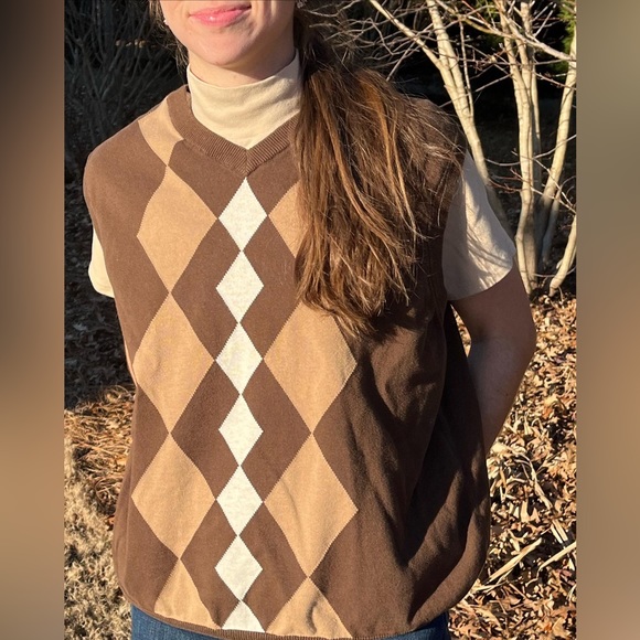 Saddlebred Tops - Saddlebred Brown Diamond Vest